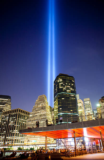 istock Manhattan 9-11th memorial lights 516282607