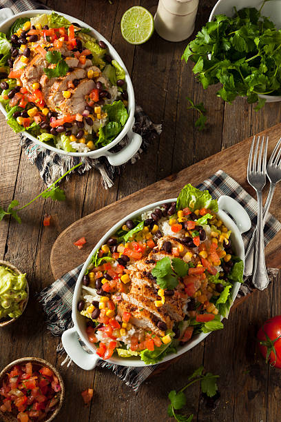 istock Homemade Mexican Chicken Burrito Bowl 516282784