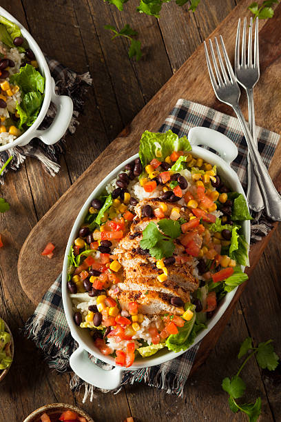 istock Homemade Mexican Chicken Burrito Bowl 516282802