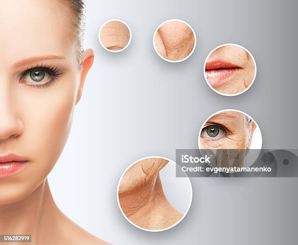 Beauty Concept Skin Aging Antiaging Procedures Rejuvenation Lifting Stock Photo - Download Image Now