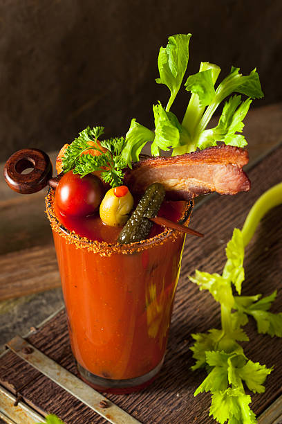 istock Homemade Bacon Spicy Vodka Bloody Mary 516283400
