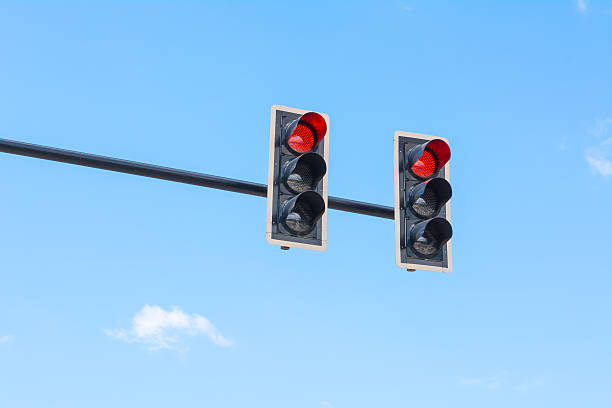 istock image of traffic light, the red light 516283525