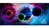 istock Universe banner background 516286245
