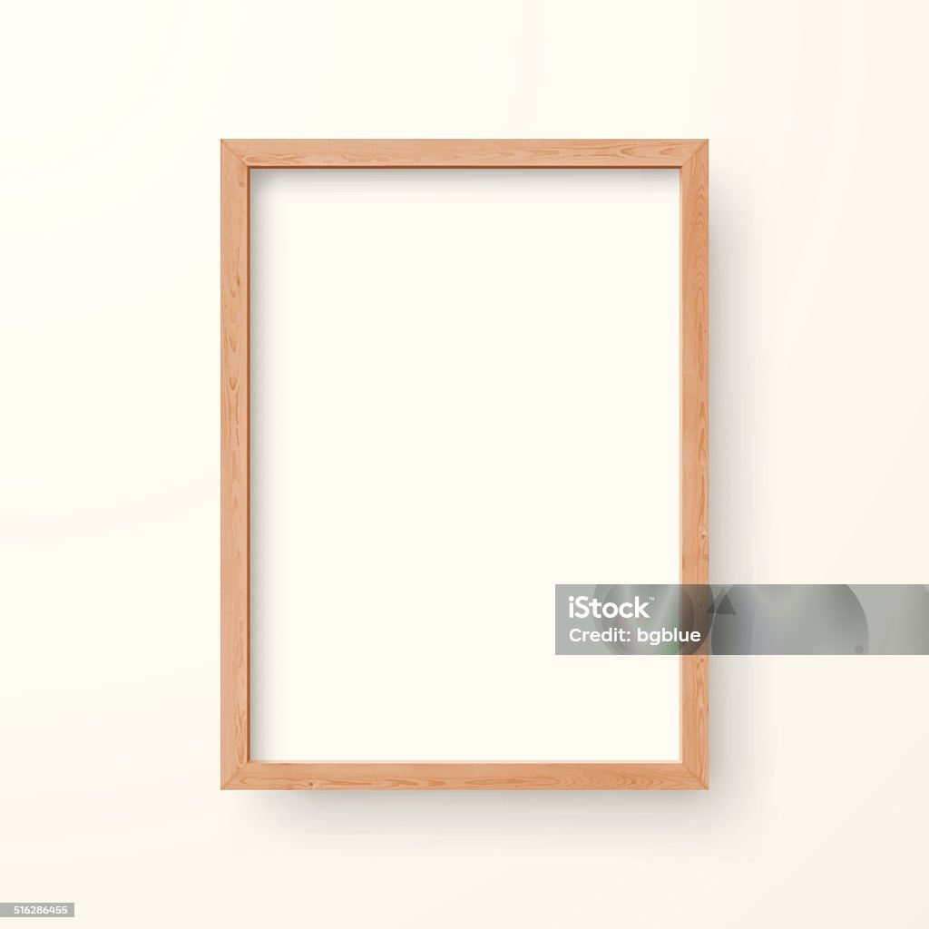 Blank Frame on White Background - 免版稅畫框圖庫向量圖形