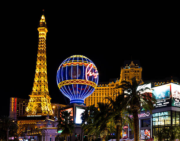 Las Vegas, Nevada USA - March, 10th 2016.Famous Vegas Strip as seen at night.