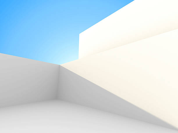 istock Abstract Architecture futuristic Building On Sky Background 516291866