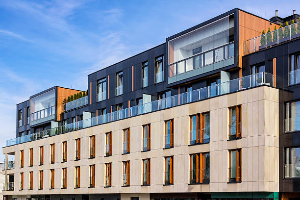 istock Modern apartment building, Warsaw, Poland 516292554