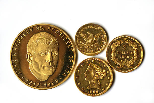 istock Old Gold Coins of America 516293980