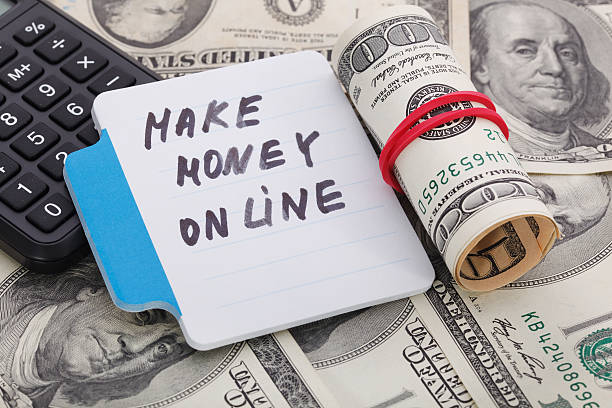 istock Text - make money online. Business concept. 516296300