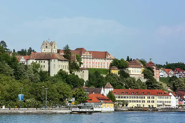 view of Meersburg from  Lake Constance, Germany