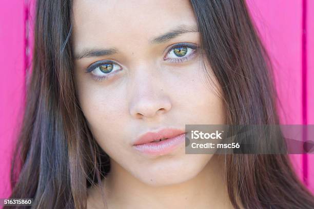 Teenage Girl With Beautiful Eyes Stock Photo - Download Image Now - Māori People, Teenage Girls, Sadness