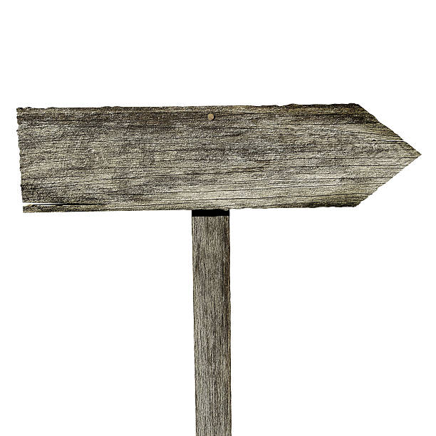 istock Blank creepy wooden sign 516317791