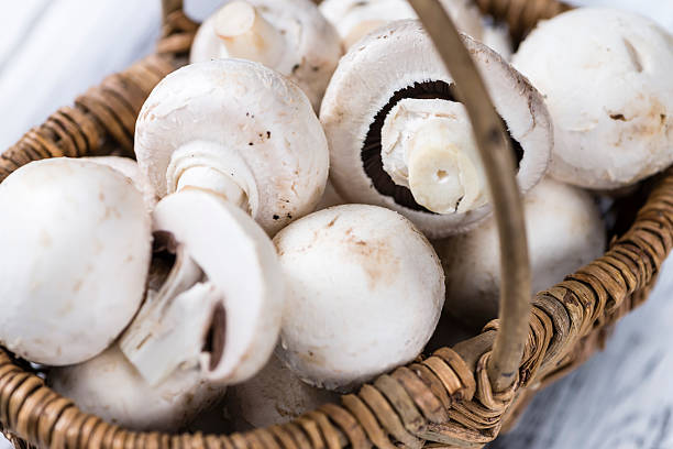 istock Portion of white Mushrooms 516319758