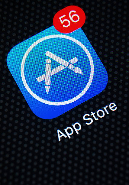 app store - store application software iphone mobile phone photos et images de collection