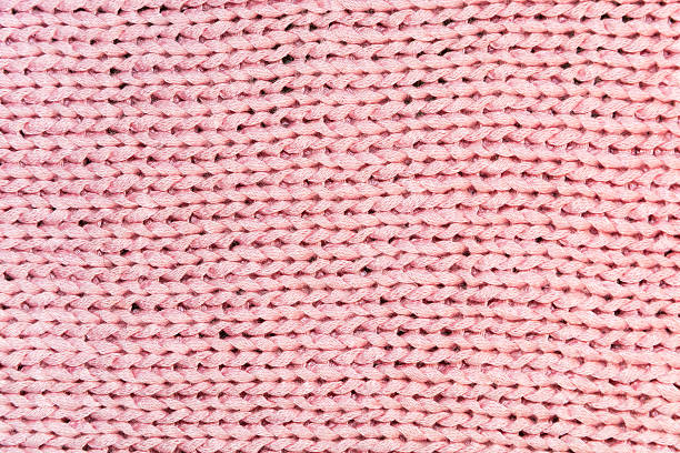 istock horizontal texture of a pink knitted woolen fabric closeup 516321486