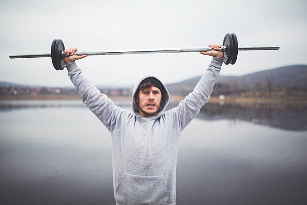 istock Fit man exercising in nature.. 516324968