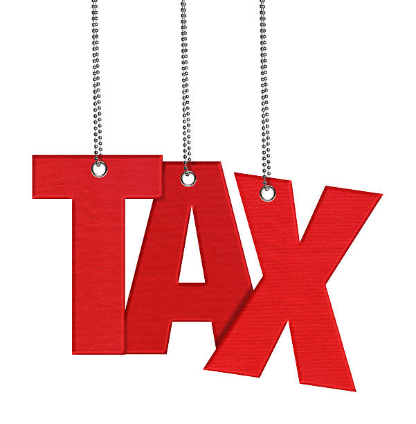 istock TAX- Hanging Fabric word (Clipping Path) 516325190