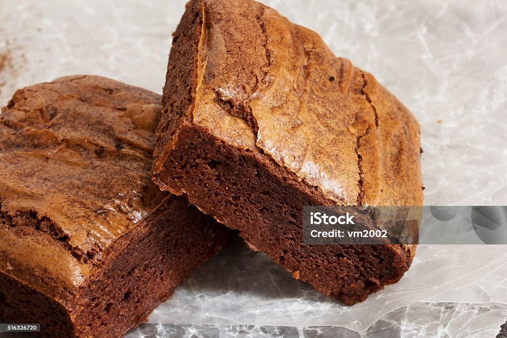 Delicious Chocolate Brownies Delicious Homemade Chocolate Brownie cake squares Baked Stock Photo