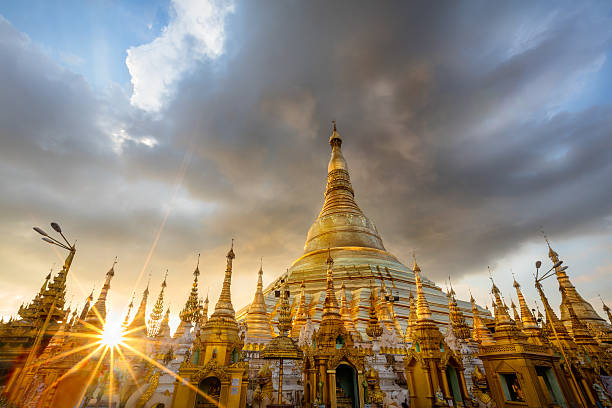 pagoda shwe dagon - pagoda bagan tourism paya zdjęcia i obrazy z banku zdjęć