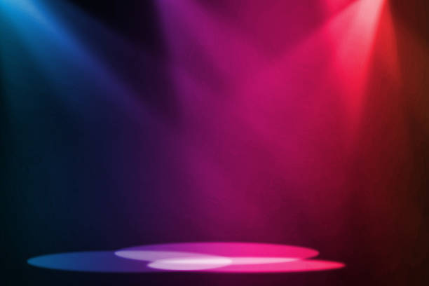 istock Colorful stage theater background 516329288
