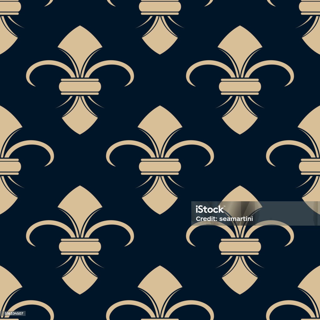 French Pattern Designs Classical French Fleurdelis Pattern Stock Illustration - Download Image ...