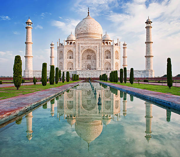 istock Taj Mahal in sunrise light. 516349951