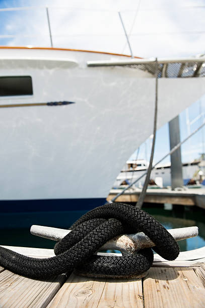 istock Yacht moored to a pontoon 516350927