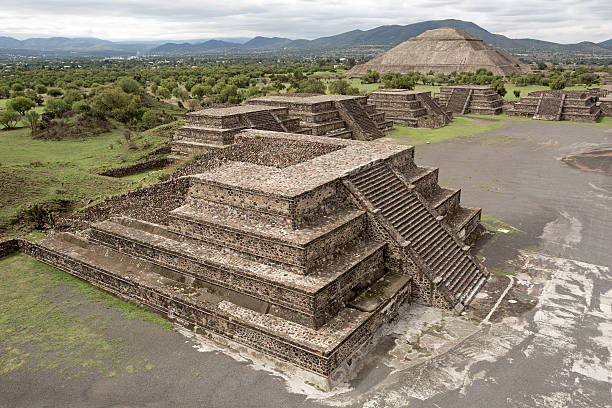 istock flat top pyramids on the Avenue of the Dead 516352735