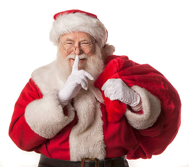 istock Real Santa Claus carrying gift bag 516353775