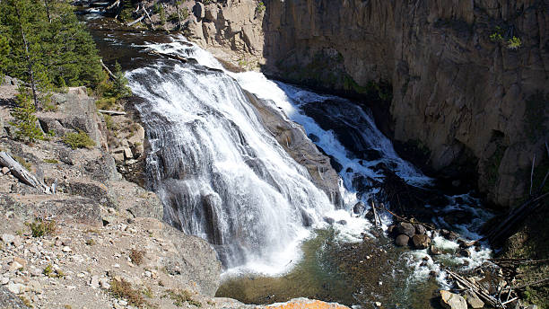 Wyoming Waterfall stock photo