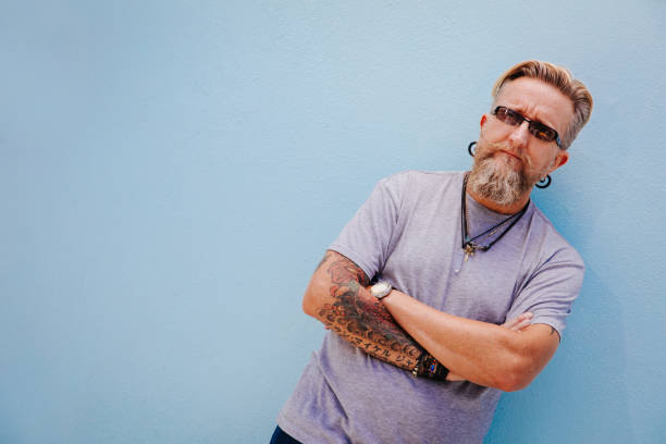 istock Portrait of handsome mature man with grey-haired beard 516355242