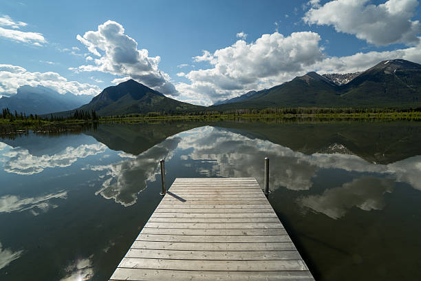 istock pier on a mirror like lake in the morning 516355593