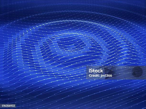 Abstract Polygonal Space Low Poly Dark Blue Background Stock Photo - Download Image Now