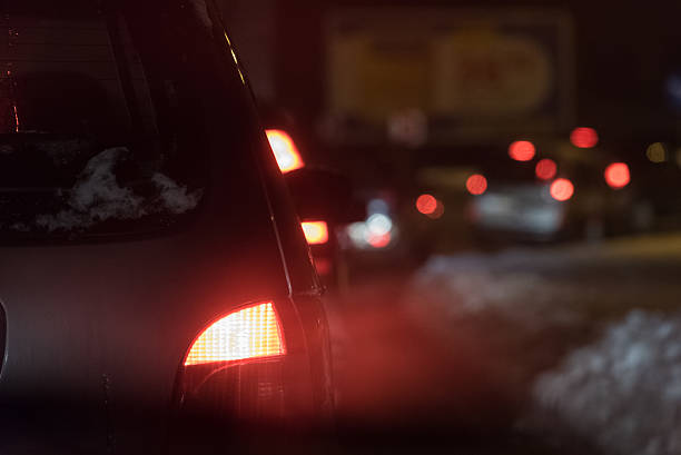 istock Cars in a row - traffic jam 516358928