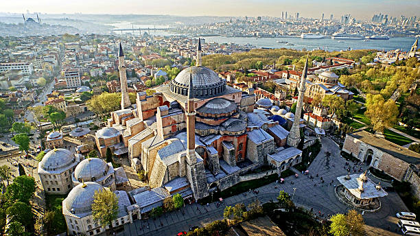 istock Hagia Sophia shot from air 516359276