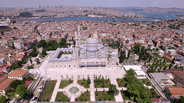 istock Aerial view Mosque and Istanbul 516359350