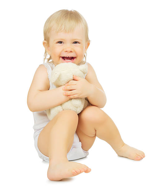 istock Little child with toy 516360922