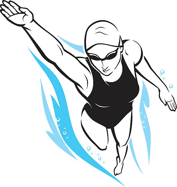18,879 Female Swimmer Illustrations & Clip Art - iStock | Black female  swimmer, Female swimmer athlete, Female swimmer portrait