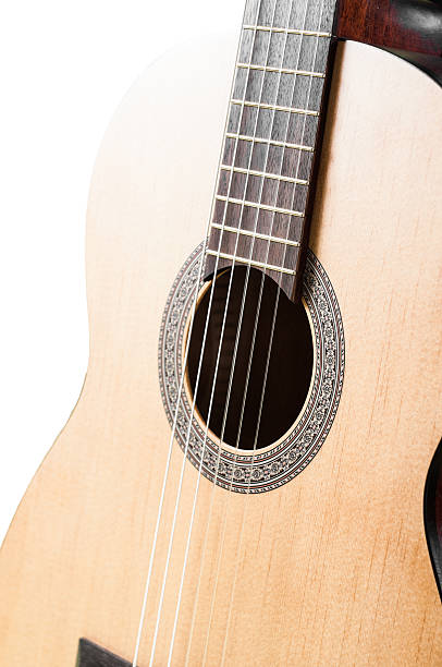 istock fragment of acoustic guitar. on white background 516363510