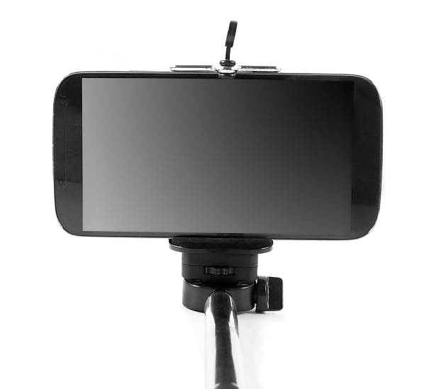 istock phone closeup with the selfie stick 516364900