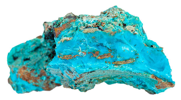 istock piece of blue Chrysocolla mineral gemstone 516365822
