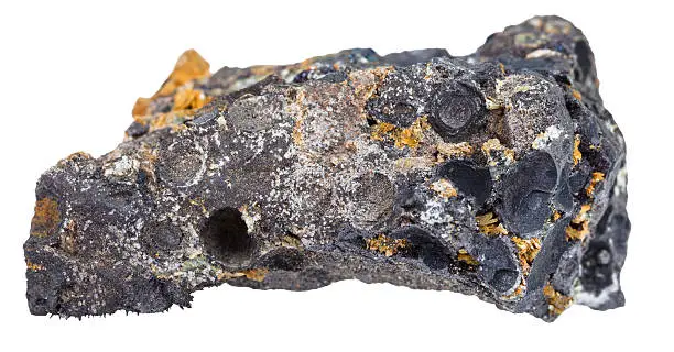 Photo of mineral from iron ore - hematite with magnetite