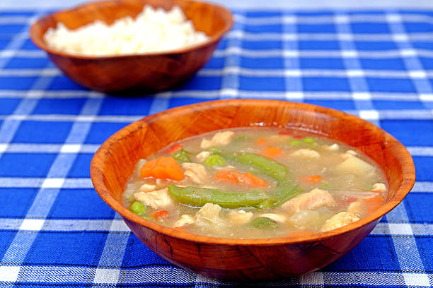istock Chinese delicate sauce with beans, carrots, meat 516366658