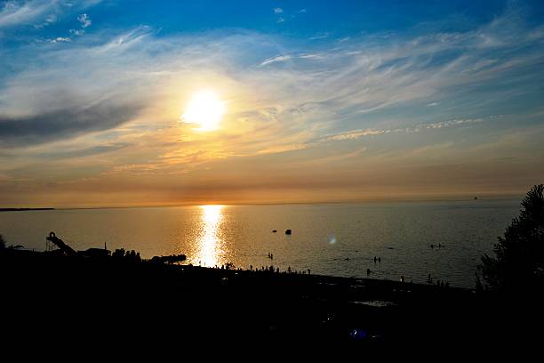 istock Sunset over the sea of Azov 516370126