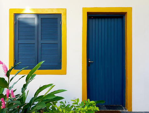 Colorful Colonial Door and Window Brazil
