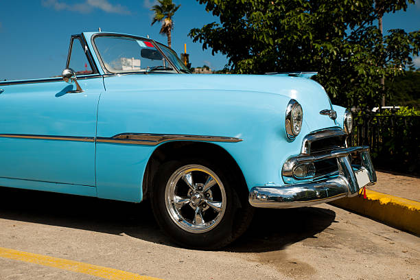 istock Traditional cuban car, retro american oldtimer. 516370968