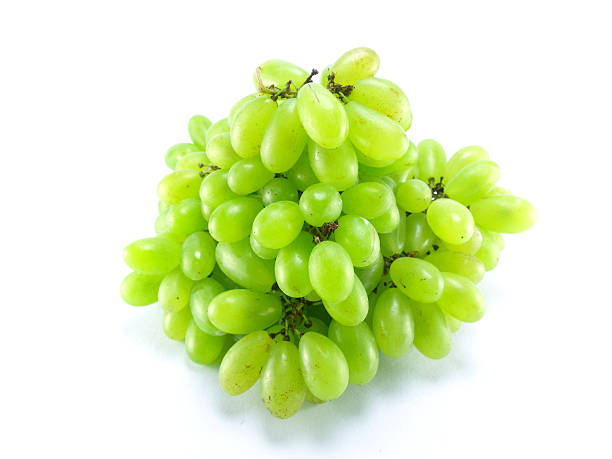 istock fresh green grapes isolated on white 516373789