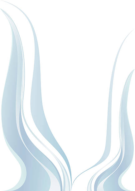 wellen - ribbon powder blue isolated on white isolated stock-grafiken, -clipart, -cartoons und -symbole