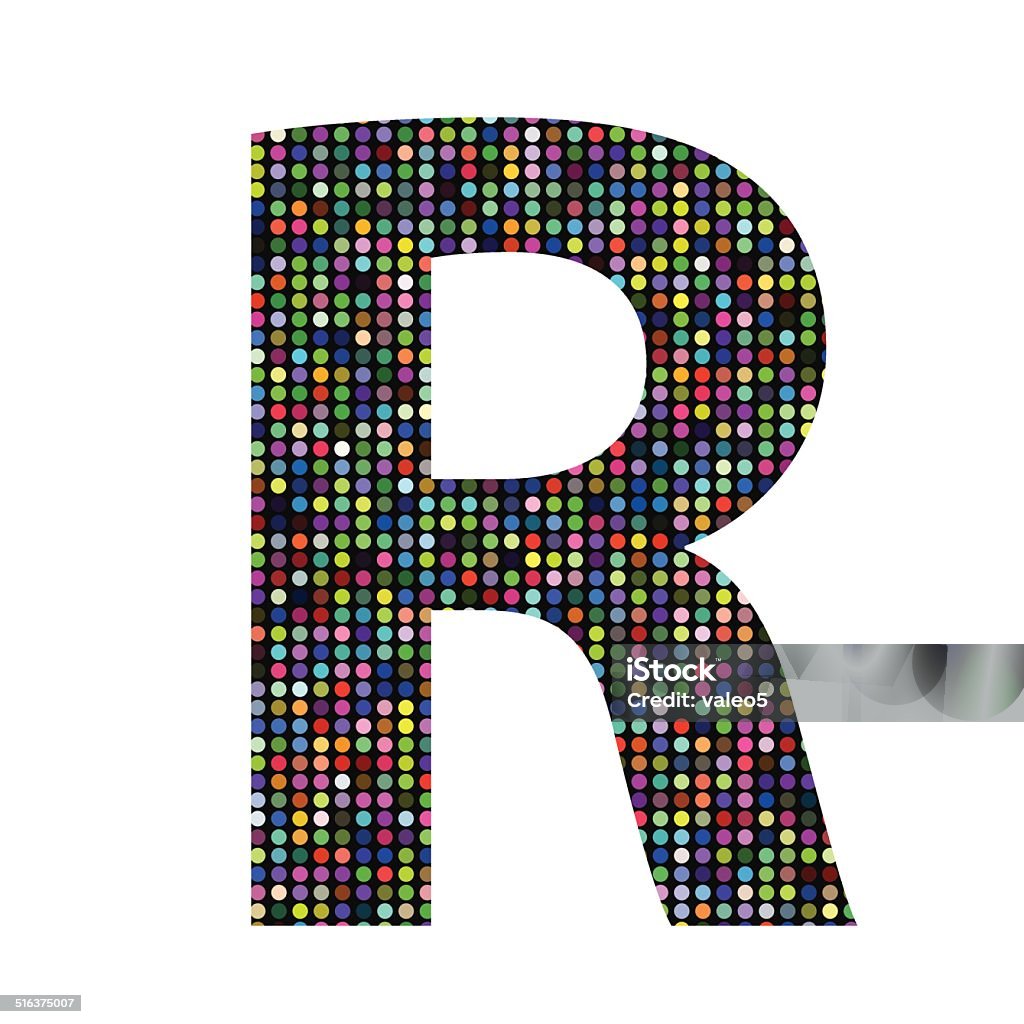Multicolor R Multicolor Letter R Stock Illustration - Download Image Now - Alphabet ...