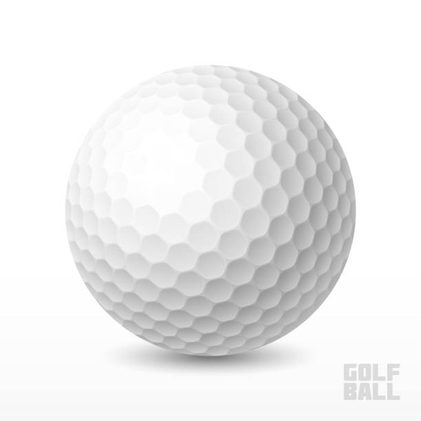 ilustraciones, imágenes clip art, dibujos animados e iconos de stock de pelota de golf - pelota de golf